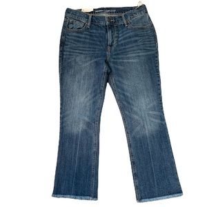 NWT Old Navy Size 8 Raw Hem Flare Ankle